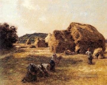 Les Glaneuses escenas rurales campesino León Augustin Lhermitte Pinturas al óleo
